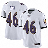 Nike Baltimore Ravens #46 Morgan Cox White NFL Vapor Untouchable Limited Jersey,baseball caps,new era cap wholesale,wholesale hats